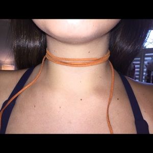 Leather wrap around choker or bracelet